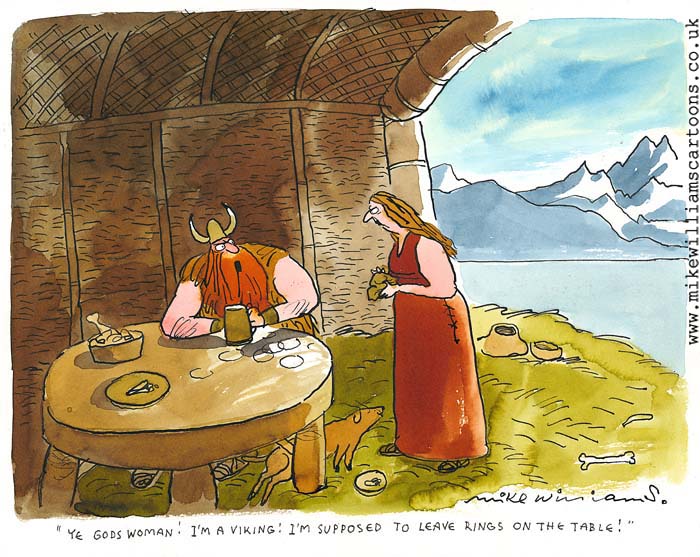 Viking Rings cartoon by Mike Williams
